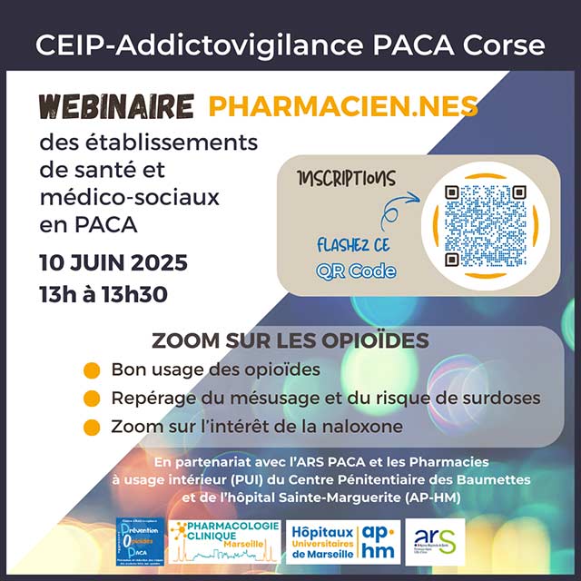 Webinaire destiné aux pharmaciens et pharmaciennes des établissements de santé et médico-sociaux de PACA