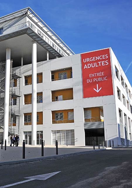 Illustration de la couverture du guide de l'hôpital Conception Marseille, pour les patients